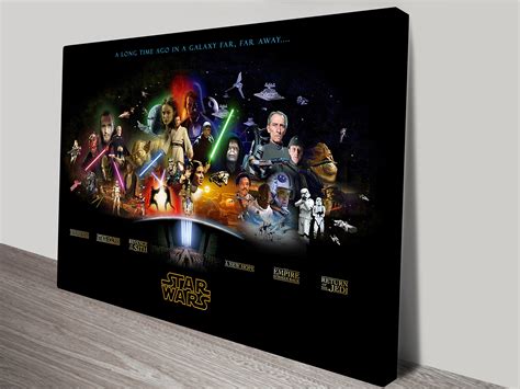 Star Wars Characters Art Canvas Prints Australia