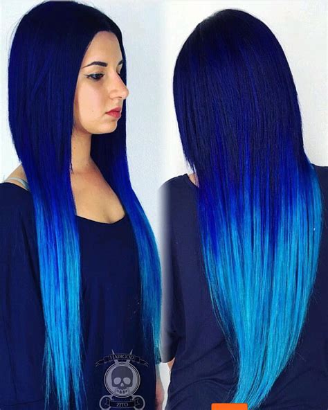 da blues by hairgod zito this electric blue hair color melt is a colorist s dream king neon