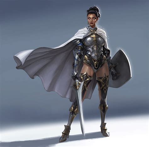 Image Result For Aasimar Light Armor Fantasy Female Warrior Fantasy