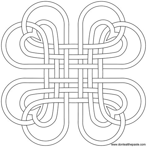 These mandalas coloring pages will help relax and calm your child's mind. Don't Eat the Paste: Heart knot coloring page and ...