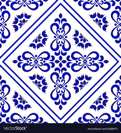 Decorative Tile Pattern Royalty Free Vector Image