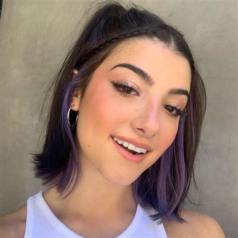 Charli Damelio Purple Hair Hair Color Underneath Hair Streaks
