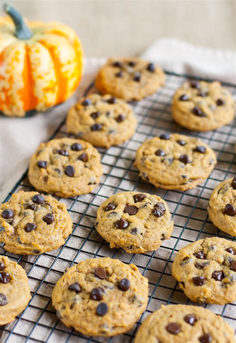 These perfect paleo chocolate chip cookies are thick, chewy and have the perfect texture. Pumpkin Chocolate Chip Cookies Recipe