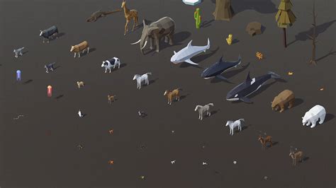 Low Poly Animals On Behance