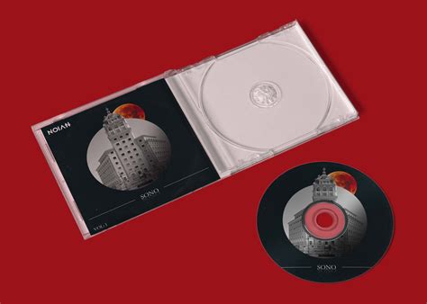 plastic cd cover cd  mockup freemockup