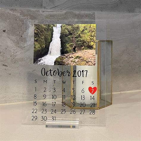 Personalized Calendar Anniversary Acrylic Plaque