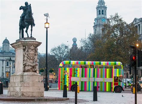 Knitted Double Decker Bus Takes To London Streets For 7up Campaign