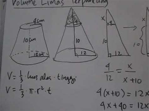Rumus Volume Kerucut Contoh Soal Dan Cara Menghitung Lengkap Mobile