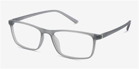 Sullivan Rectangle Matte Gray Full Rim Eyeglasses Eyebuydirect