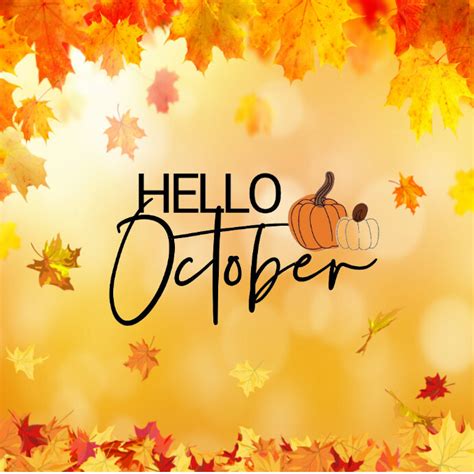 Hello October Poster Template Postermywall