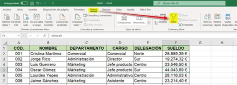 C Mo Filtrar Datos En Excel Digitalizatec