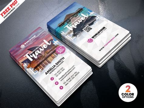 Travel redemption options for travel credit cards vary, but often include flights, hotels, car rentals, and more. Travel Agency Business Card Design Template - Download PSD
