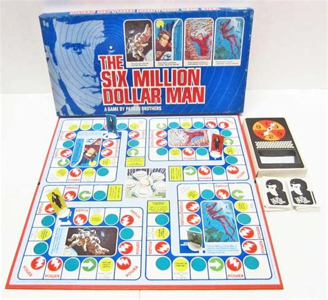 Vintage 1975 The Six Million Dollar Man Board Game