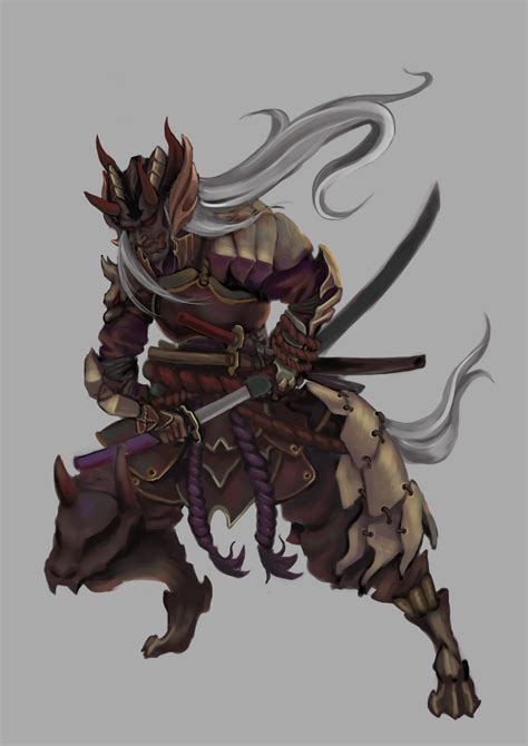 Oni Samurai By Zincwhite On Deviantart
