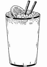 Drink Glass Ice Coloring Cold Pages Drinks Printable Food Supercoloring sketch template
