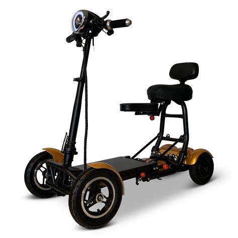 Fold And Travel Mobility Scooters For Adults 4 Wheel Long Range