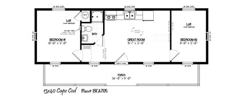 16X40 Cabin Floor Plans | Log cabin floor plans, Shed floor plans, Tiny house floor plans