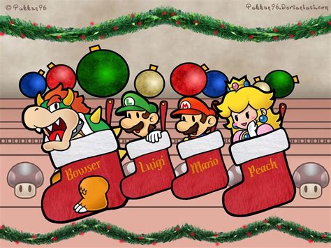 Mario Christmas Wallpapers Top Free Mario Christmas Backgrounds