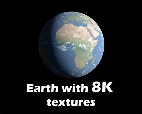 Earth 3d Model With 8k Textures Low Poly Cgtrader