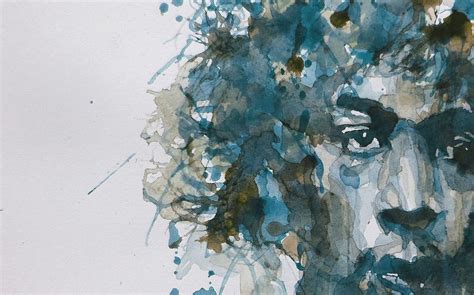 Hendrix Watercolor Abstract Painting By Paul Lovering