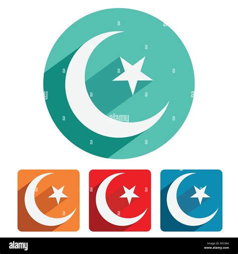 Islam Symbol Icon Flat Design Vector Illustration Stock Vector Image Art Alamy