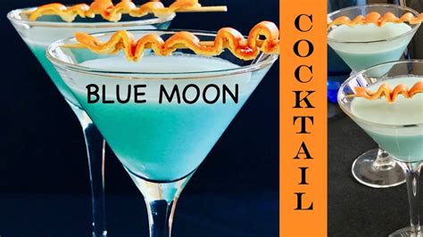 Blue Moon Cocktail Created To Celebrate A Rare Full Moon Youtube
