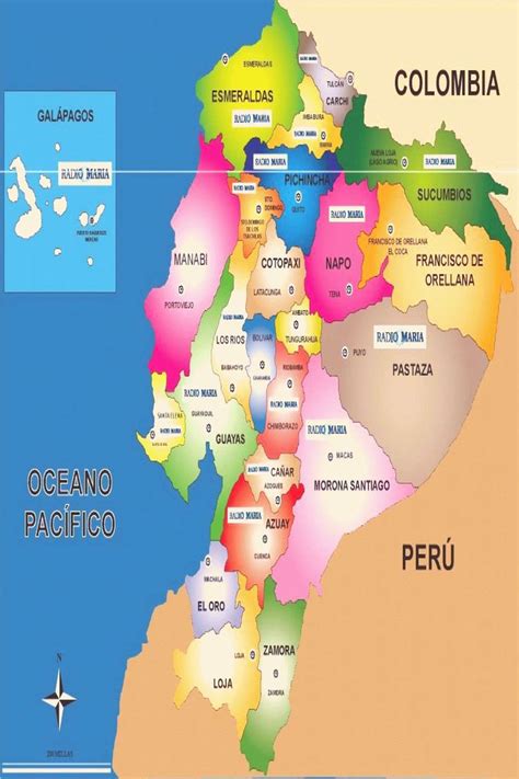 Las Provincias Del Ecuador Y Sus Regiones Mapa Del Ecuador Y Sus