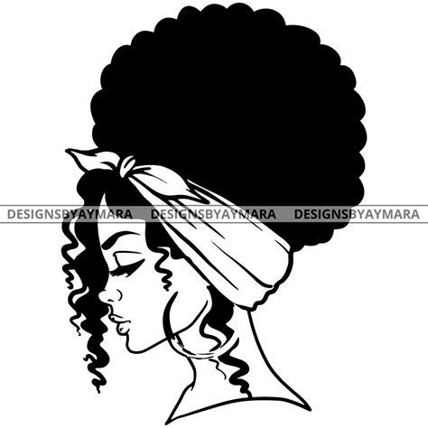 Afro Black Woman Messy Bun Hairstyle Diva Nubian Melanin Etsy