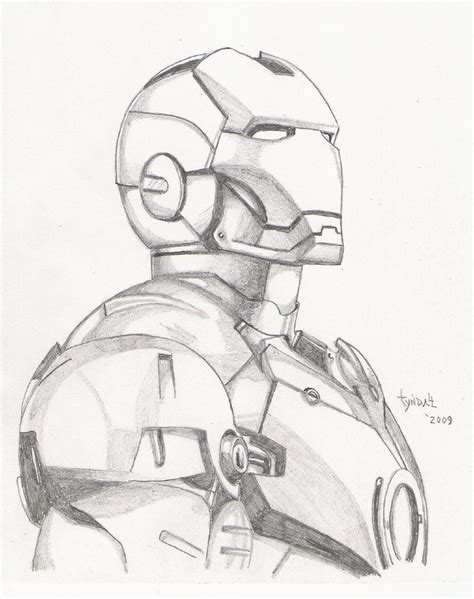 Heres A Sketch I Just Finished Of Iron Man Took Me About An Hour He