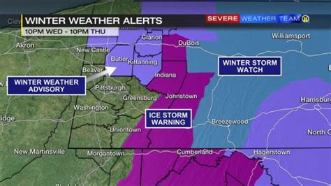 Ice Storm Warnings Winter Weather Advisories Issued For Parts Of The