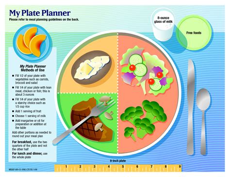 Each of the following meals features foods that can dramatically lower your risk of diabetes and high blood pressure or, if you already have these 2 diseases, can improve your. plate portion template | Plate Planner English, letter ...