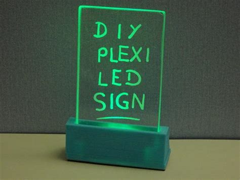 3d Printed Plexiglass Led Signs