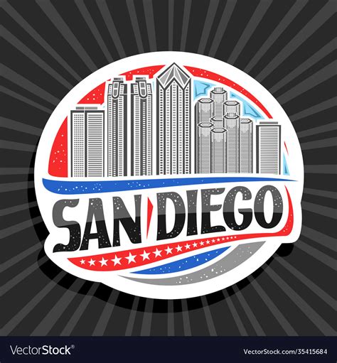 Logo For San Diego Royalty Free Vector Image Vectorstock