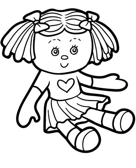 Doll Coloring Pages Home Design Ideas