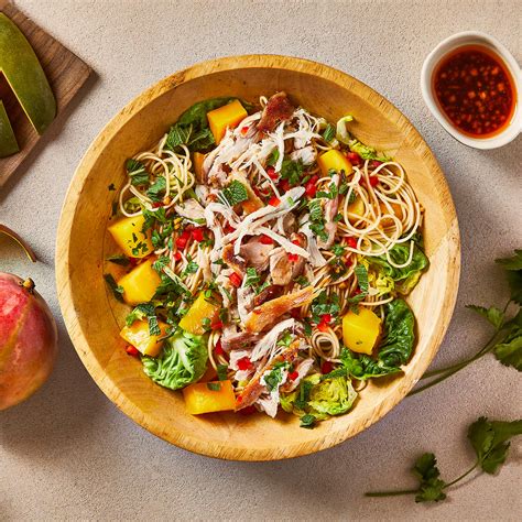 Vietnamese Style Chicken Mango Noodle Salad Recipe Gousto