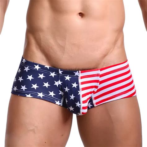 Buy Sexy Mens Boxers Panties Man Sexy Usa Flag