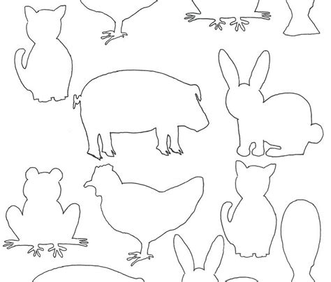 Animal Shapes To Cut Out Coloring Home Coloring Pages