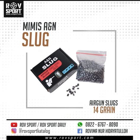 Mimis Aandn Slug Airgun Slug 14 Grain Rovsport