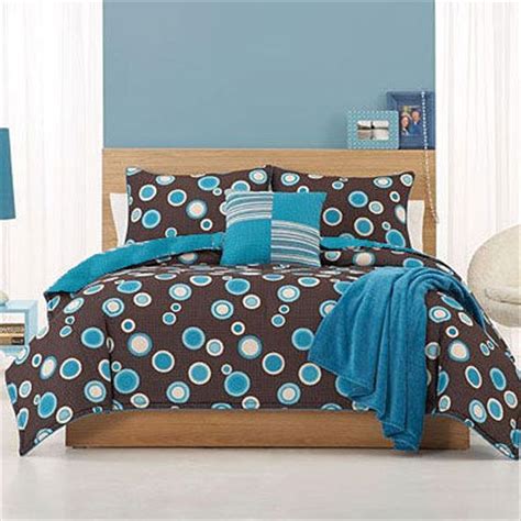 4 9 out of 5 stars 10 ratings based on 10 reviews current price 54 99 54. Girl Blue Brown Dot Twin Comforter Teen Kid Bedding Set ...