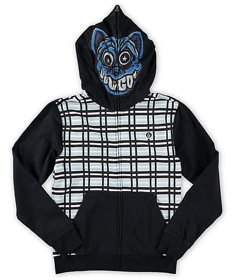 Volcom Boys Badda Full Zip Face Mask Hoodie Zumiez