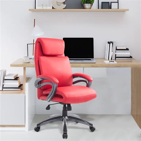 Get the best deals on leather office chairs. High Back Office Chair Ergonomic Seat Swivel Adjustable ...