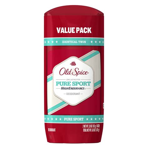 Old Spice High Endurance Pure Sport Deodorant For Men 3 Oz Twin