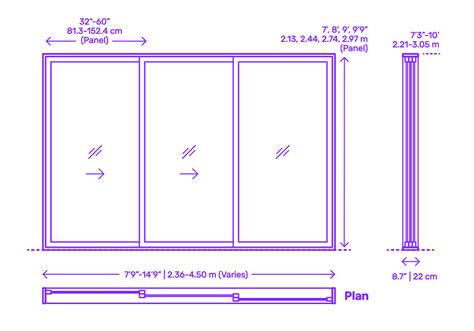 Sliding Doors Dimensions And Drawings
