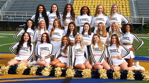 Cheer Squad earns bid to national event - Thiel College Athletics