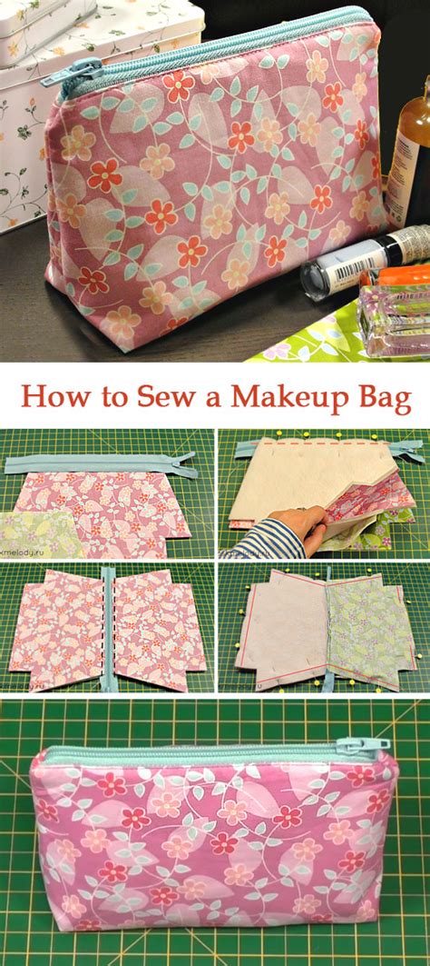 How To Sew A Makeup Bag ~ Diy Tutorial Ideas
