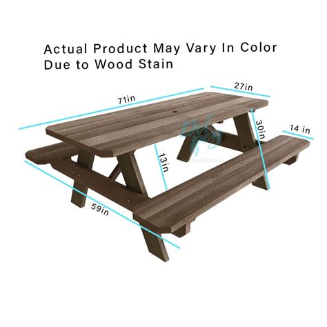 Picnic Table The Party Rentals Resource Company