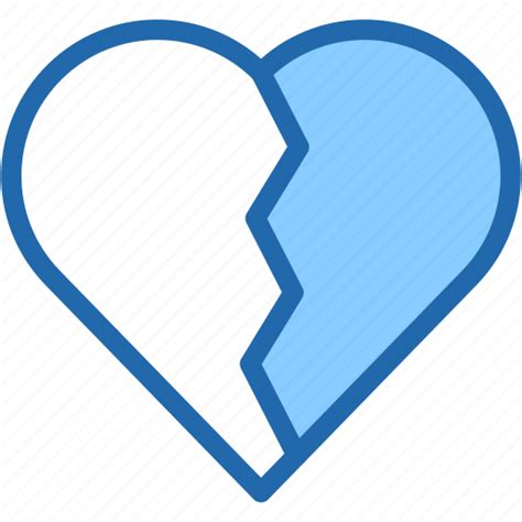Broken Heart Breakup Heartbreak Love Icon Download On Iconfinder