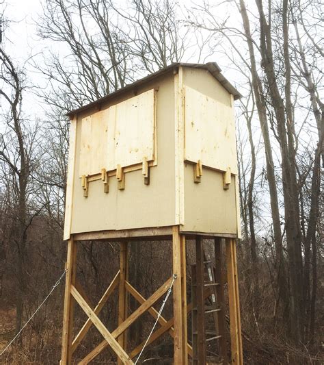 Tower Elevated Hunting Blind Plans Etsy