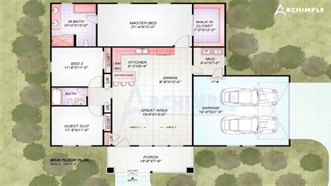 Archimple 1800 Square Feet House Design How To Maximize Your Small Space