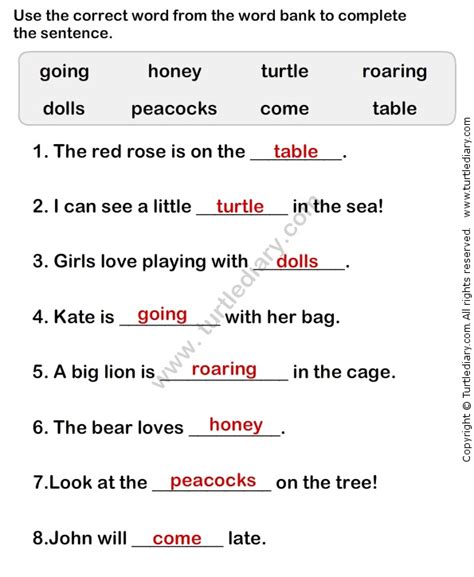 Simple Sentence Worksheet4 - esl-efl Worksheets - grade-1 ...